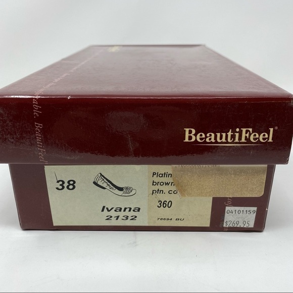 Beautifeel Ivana leather ballet flats plating brown - Picture 7 of 8